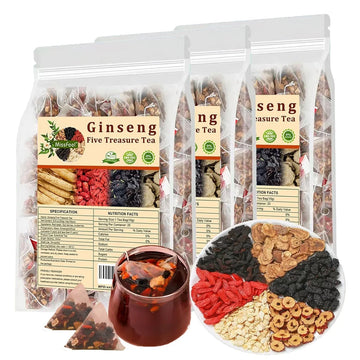 Ginseng Five Treasure Tea → شاي الجينسنغ الخماسي
